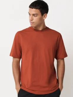 Next - Ajustement régulier - Lot de t-shirts essentiels en coton 6 Bleu/Noir/Orange/Vert/Gris/Blanc écru Outlet