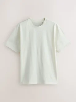 Next - Ajustement régulier - Lot de t-shirts essentiels en coton 6 Bleu/Noir/Orange/Vert/Gris/Blanc écru Outlet