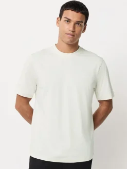 Next - Ajustement régulier - Lot de t-shirts essentiels en coton 6 Bleu/Noir/Orange/Vert/Gris/Blanc écru Outlet