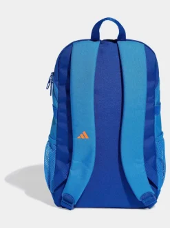 adidas - Sac à dos enfant à 3 rayures Bleu/Orange Outlet