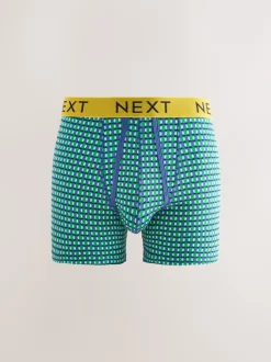 Next - Lot de 10 - Boxers avec ouverture sur le devant Bleu/Orange Pois lumineux Sale