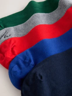 Next - Paquet de chaussettes à motifs 5 Bleu/Orange/Vert Argyle Sale