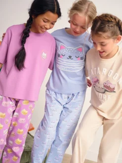 Next Bleu/Rose - Lot de 3 pyjamas (3-16ans) Hot