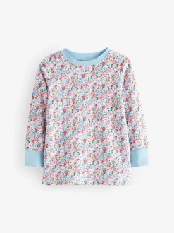 Next Bleu/Rouge Fleuri - Lot de 3 pyjamas à se blottir Cath Kidston Clearance