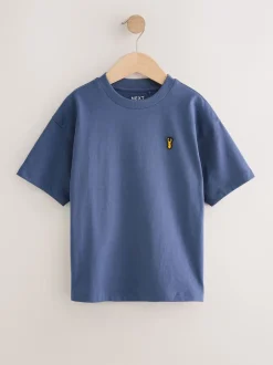 Next Bleu/rouille/kaki/noir - Lot 4 t-shirts décontractés à manches courtes (3-16ans) Hot