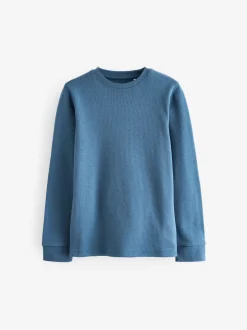 Next - Lot de 2 Hauts thermiques à manches longues (2-16ans) Bleu/sarcelle Clearance