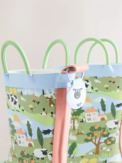 Next - Gérer Wellies Bleu/vert ferme New