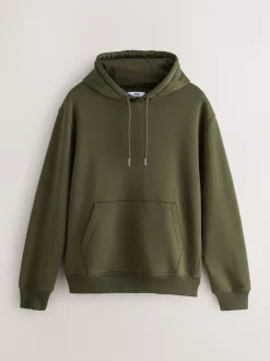 Next Bleu/vert kaki - Lot de 2 sweats à capuche en jersey riche en coton