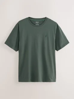 Next - Ajustement régulier - T-shirt 4 Pack Bleu/Vert/Neutre/Brown Online