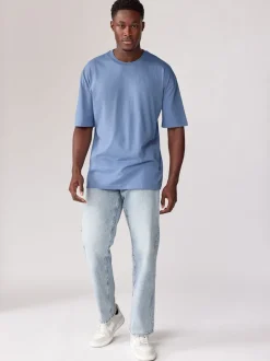 Next Bleu/Vert/Pourpre/Neutre - Lot de 5 t-shirts Essential en coton décontracté Clearance