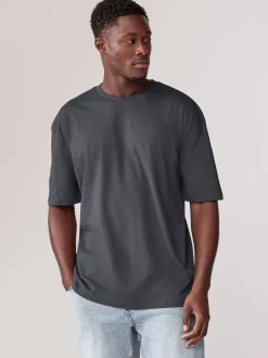 Next Bleu/Vert/Pourpre/Neutre - Lot de 5 t-shirts Essential en coton décontracté Clearance