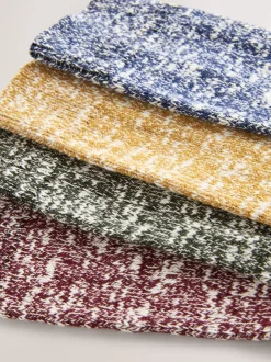 Next Bleu/vert/rouge/jaune torsadé - Lot de 4 paires de chaussettes épaisses Clearance