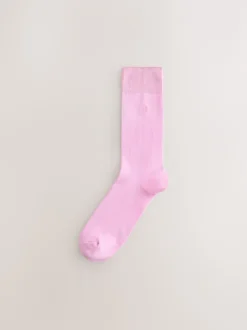 Next Bleu/Vert/Violet - Lot de 8 - Chaussettes fraîches brodées durables Outlet