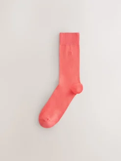 Next Bleu/Vert/Violet - Lot de 8 - Chaussettes fraîches brodées durables Outlet
