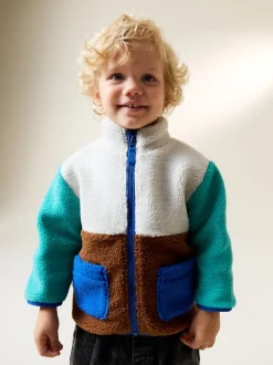 Next - Polaire unie à Col cheminée zippée Polaire (3mois-7ans) Bloc de couleur Online