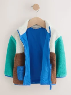 Next - Polaire unie à Col cheminée zippée Polaire (3mois-7ans) Bloc de couleur Online