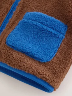 Next - Polaire unie à Col cheminée zippée Polaire (3mois-7ans) Bloc de couleur Online