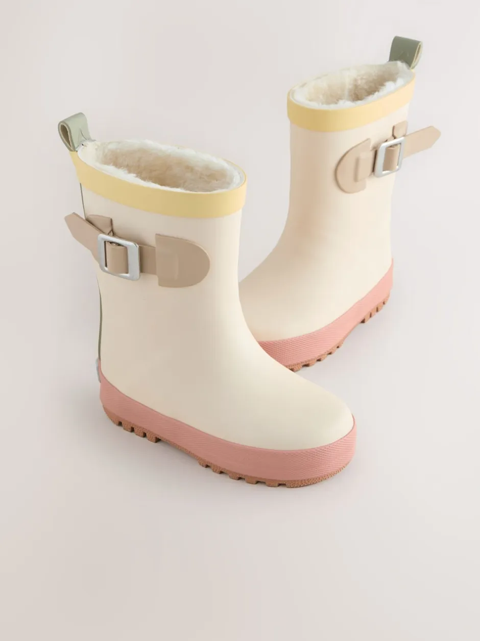 Next Bloc de couleur neutre - Bottes en caoutchouc à boucle New