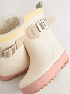 Next Bloc de couleur neutre - Bottes en caoutchouc à boucle New