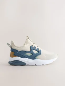 Next - Entraîneurs en dentelle élastique Bloc de couleur neutre