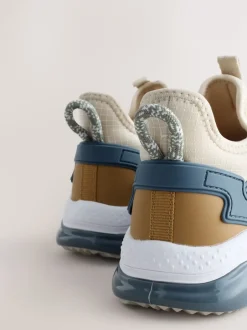 Next - Entraîneurs en dentelle élastique Bloc de couleur neutre