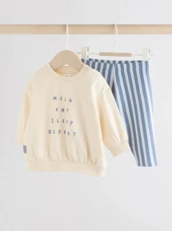 Next Blue Milk Club - Ensemble Sweat-shirt et Leggings bébé (0mois-3ans) Best