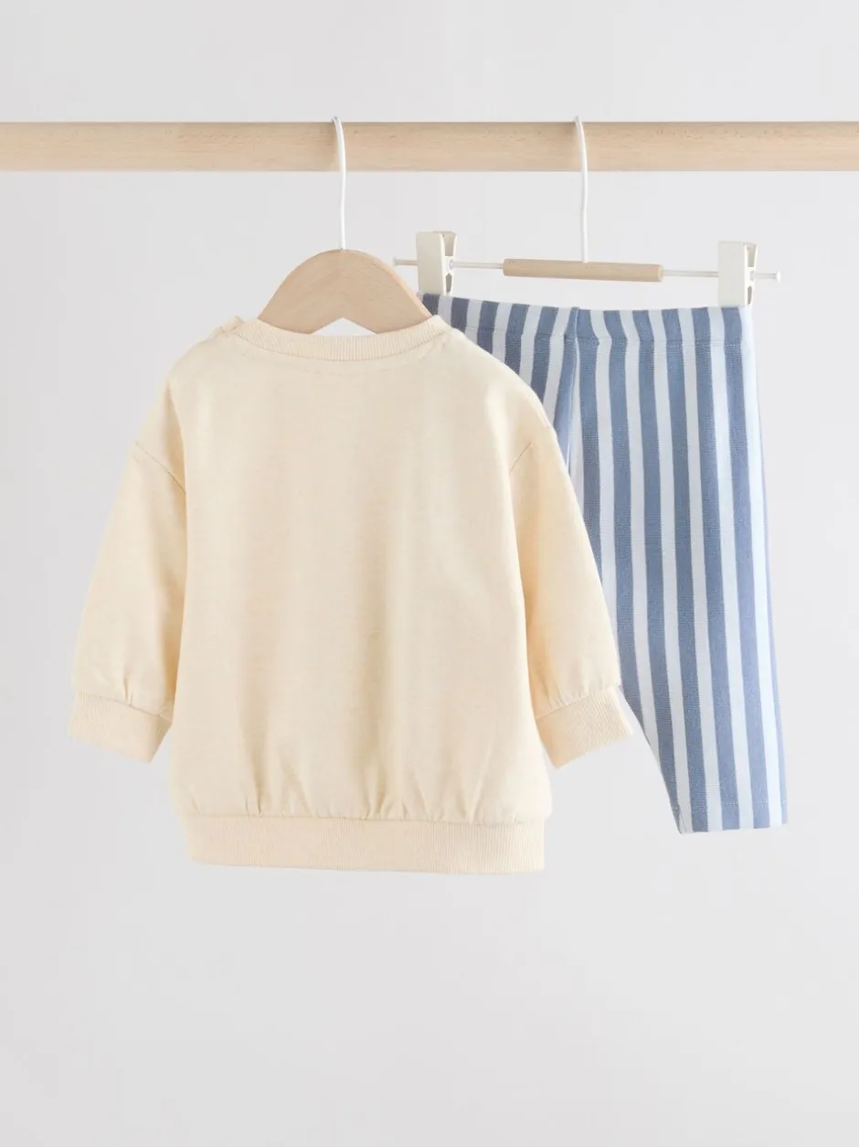 Next Blue Milk Club - Ensemble Sweat-shirt et Leggings bébé (0mois-3ans) Best