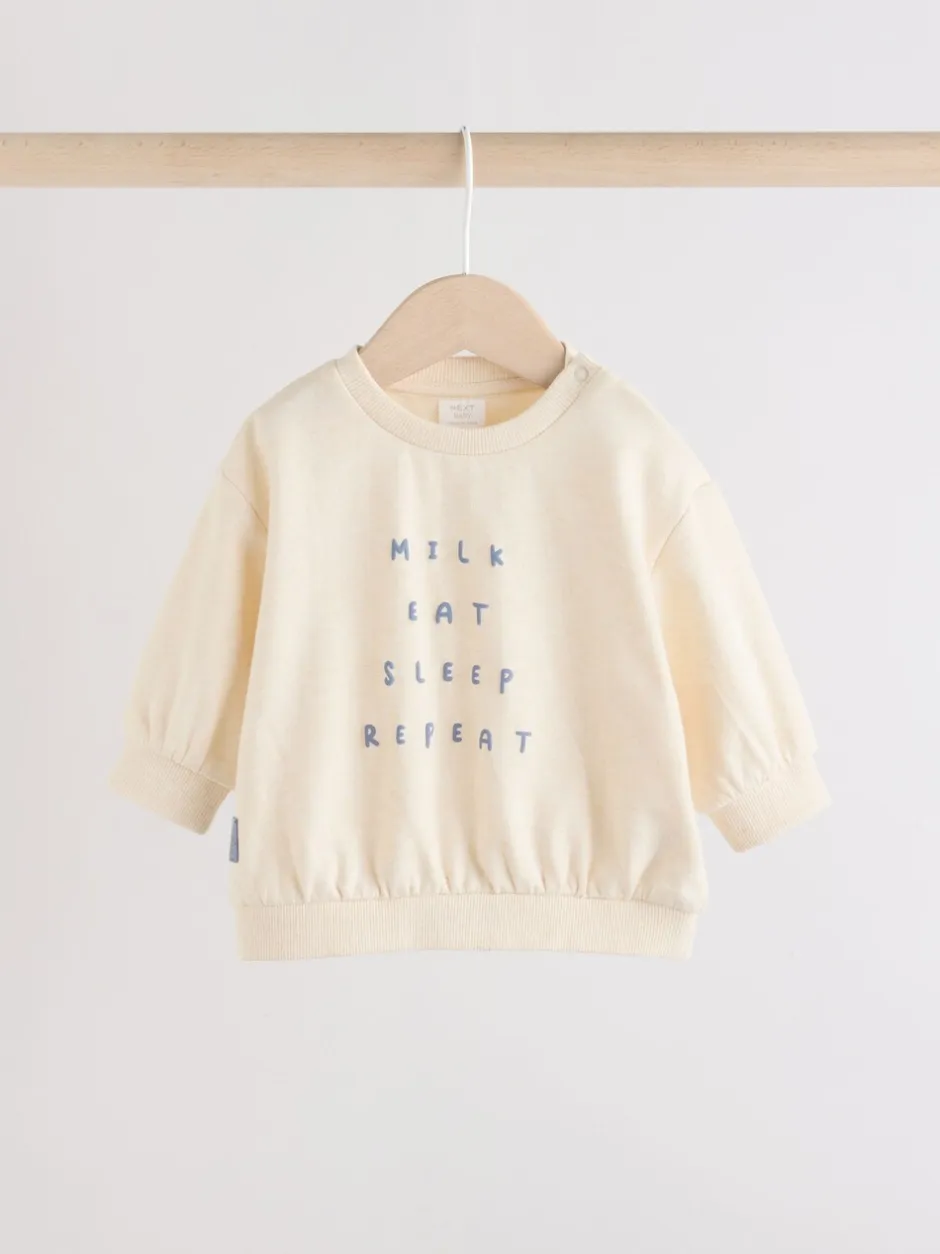 Next Blue Milk Club - Ensemble Sweat-shirt et Leggings bébé (0mois-3ans) Best