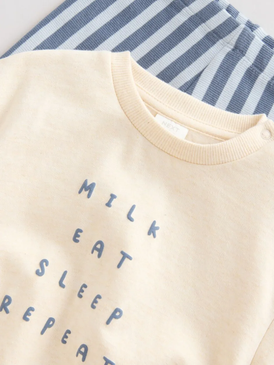 Next Blue Milk Club - Ensemble Sweat-shirt et Leggings bébé (0mois-3ans) Best
