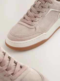 Next Blush Rose - Forever Comfort® Panelled Retro À lacets Trainers Outlet