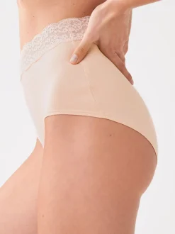 Next - Lot de 4 culottes en coton et dentelle Blush Rose Sale