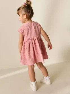 Next Blush Rose - Texture Manches courtes Robes (3mois-8ans) Best