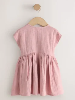 Next Blush Rose - Texture Manches courtes Robes (3mois-8ans) Best