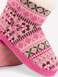 Boden Bottes pantoufles Motif Fair Isle