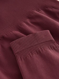 self. bordeaux - Self Leggings sans coutures à fronces Outlet