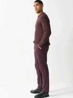 Next - Slim Fit (Slim Fit) - Pantalon chino stretch bordeaux