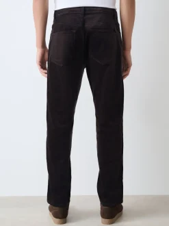 Next Bordeaux foncé - Pantalons Motionflex extensibles en velours côtelé Online