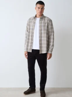 Next Bordeaux foncé - Pantalons Motionflex extensibles en velours côtelé Online