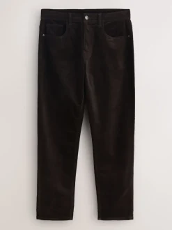 Next Bordeaux foncé - Pantalons Motionflex extensibles en velours côtelé Online