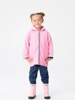 Hatley Bottes de pluie rose et bleu marine mates New