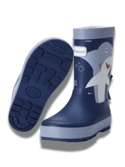 Toezone Bottes de pluie imperméables Bleu requin pour GARÇON New