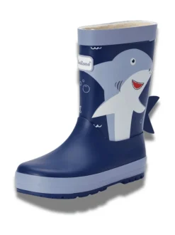 Toezone Bottes de pluie imperméables Bleu requin pour GARÇON New