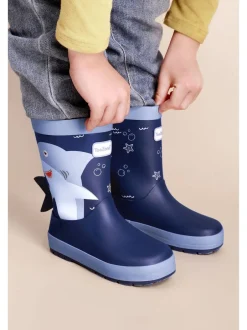 Toezone Bottes de pluie imperméables Bleu requin pour GARÇON New