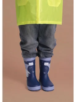 Toezone Bottes de pluie imperméables Bleu requin pour GARÇON New