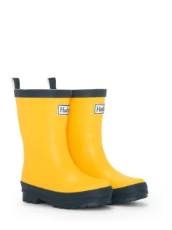 Hatley Bottes de pluie Jaune et bleu marine mates Best