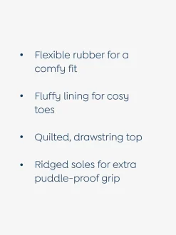 Jojo Maman Bébé Bottes de pluie à cordon de serrage doublées New