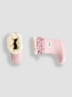Jojo Maman Bébé Bottes de pluie à cordon de serrage doublées New