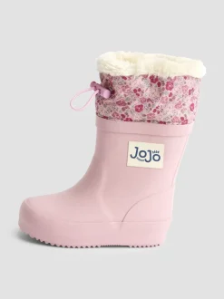 Jojo Maman Bébé Bottes de pluie à cordon de serrage doublées New