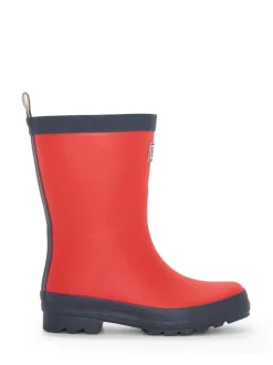 Hatley Bottes de pluie mates rouge et bleu marine Discount