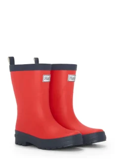Hatley Bottes de pluie mates rouge et bleu marine Discount